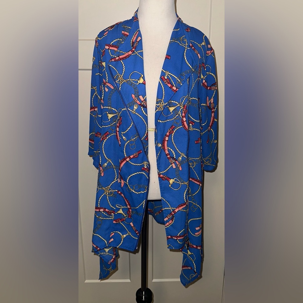 Feratelli Sharkbite Hemline Asymmetrical Zip Tunic
